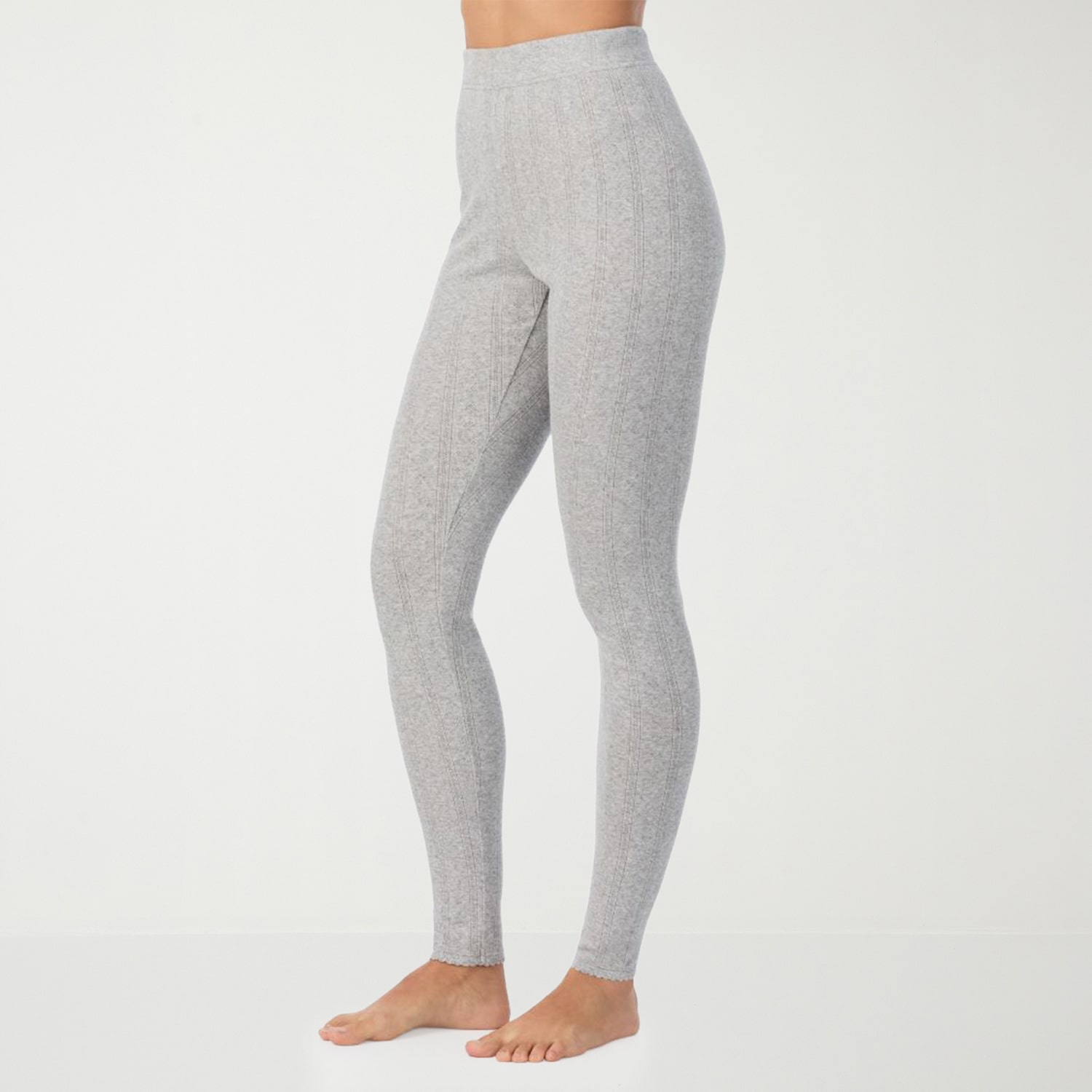 Cuddl Duds Cotton Pointelle Thermal Legging