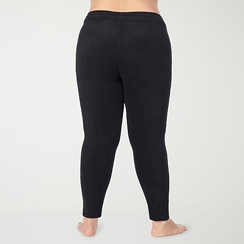 Cuddl Duds Fleecewear With Stretch Thermal Legging In Black