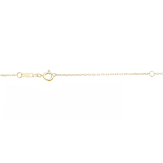 (I/Si2) Womens 1/2 CT. T.W. Lab Grown White Diamond 14K Gold Over Silver Oval 18 Inch Pendant Necklace