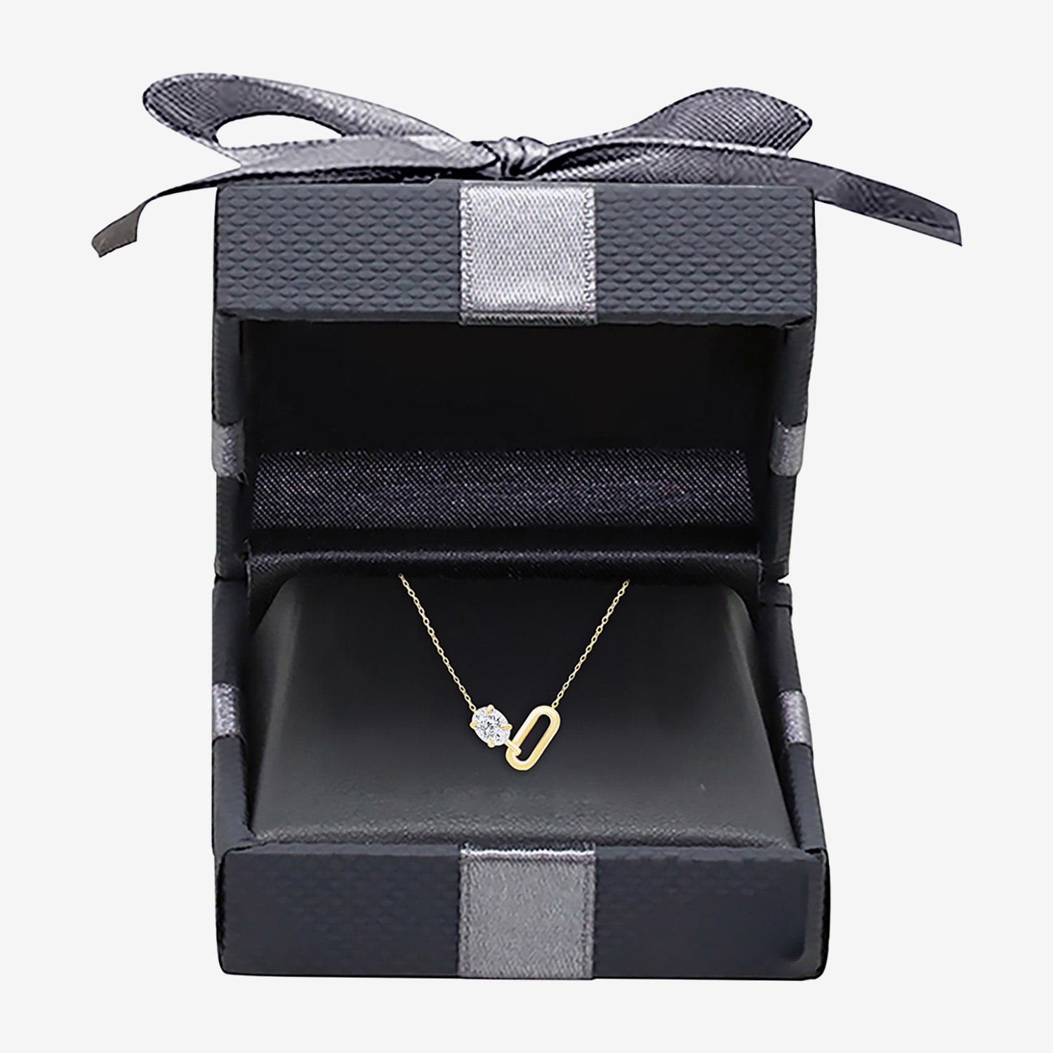 (I/Si2) Womens 1/2 CT. T.W. Lab Grown White Diamond 14K Gold Over Silver Oval 18 Inch Pendant Necklace