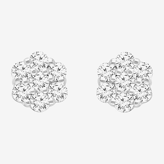 (I/Si2) 1/4 CT. T.W. Lab Grown White Diamond Sterling Silver 3.3mm Stud Earrings