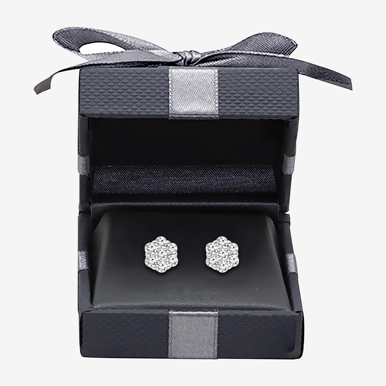 (I/Si2) 1/4 CT. T.W. Lab Grown White Diamond Sterling Silver 3.3mm Stud Earrings