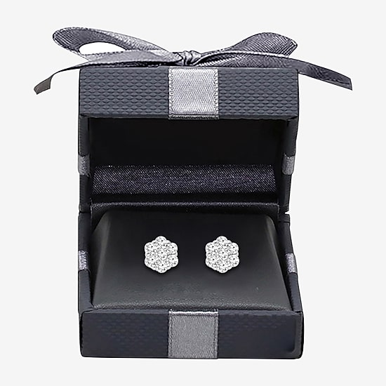 (I/Si2) 1/4 CT. T.W. Lab Grown White Diamond Sterling Silver 3.3mm Stud Earrings