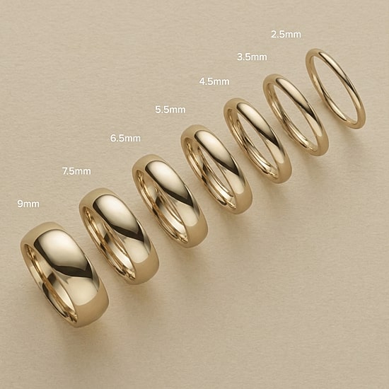 Unisex Adult 3.5MM 10K Gold Wedding Band