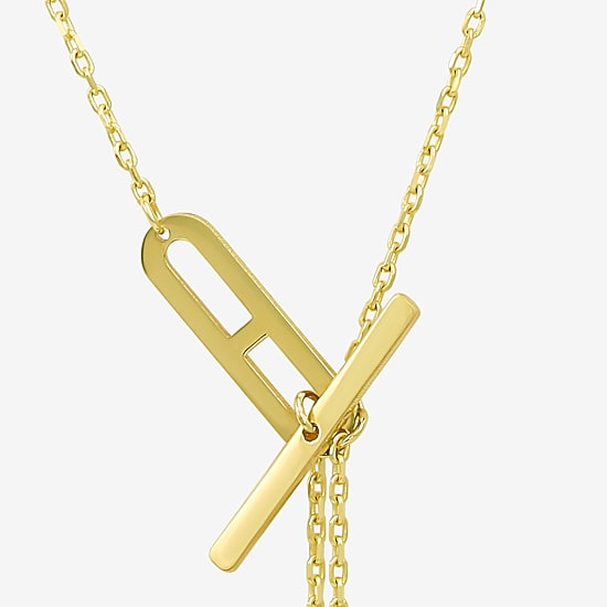 Gold Addiction Womens 10K Gold 18 Inch Link Chain Necklace