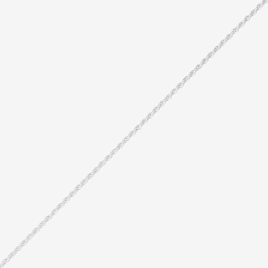 Made in Italy Unisex Adult Sterling Silver 22 Inch Rope Chain Necklace