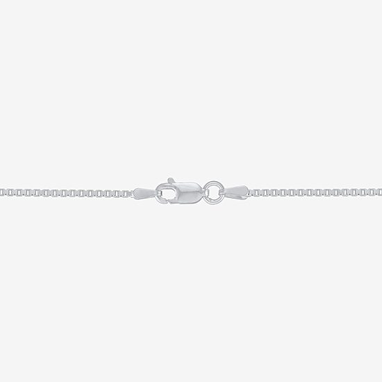 Made in Italy Unisex Adult Sterling Silver 18 Inch Box Chain Necklace
