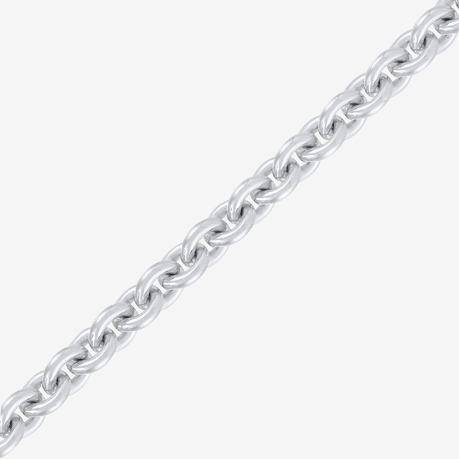 Made in Italy Unisex Adult Sterling Silver 20 Inch Rolo Chain Necklace
