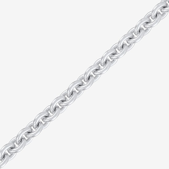 Made in Italy Unisex Adult Sterling Silver 20 Inch Rolo Chain Necklace