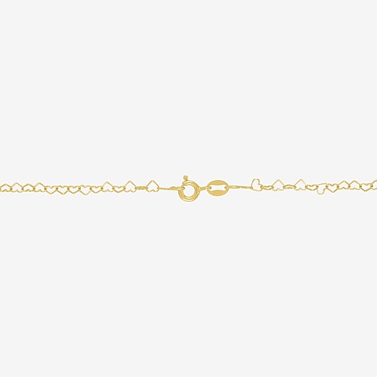 Made in Italy Womens 18K Gold Over Silver 18 Inch Link Chain Necklace