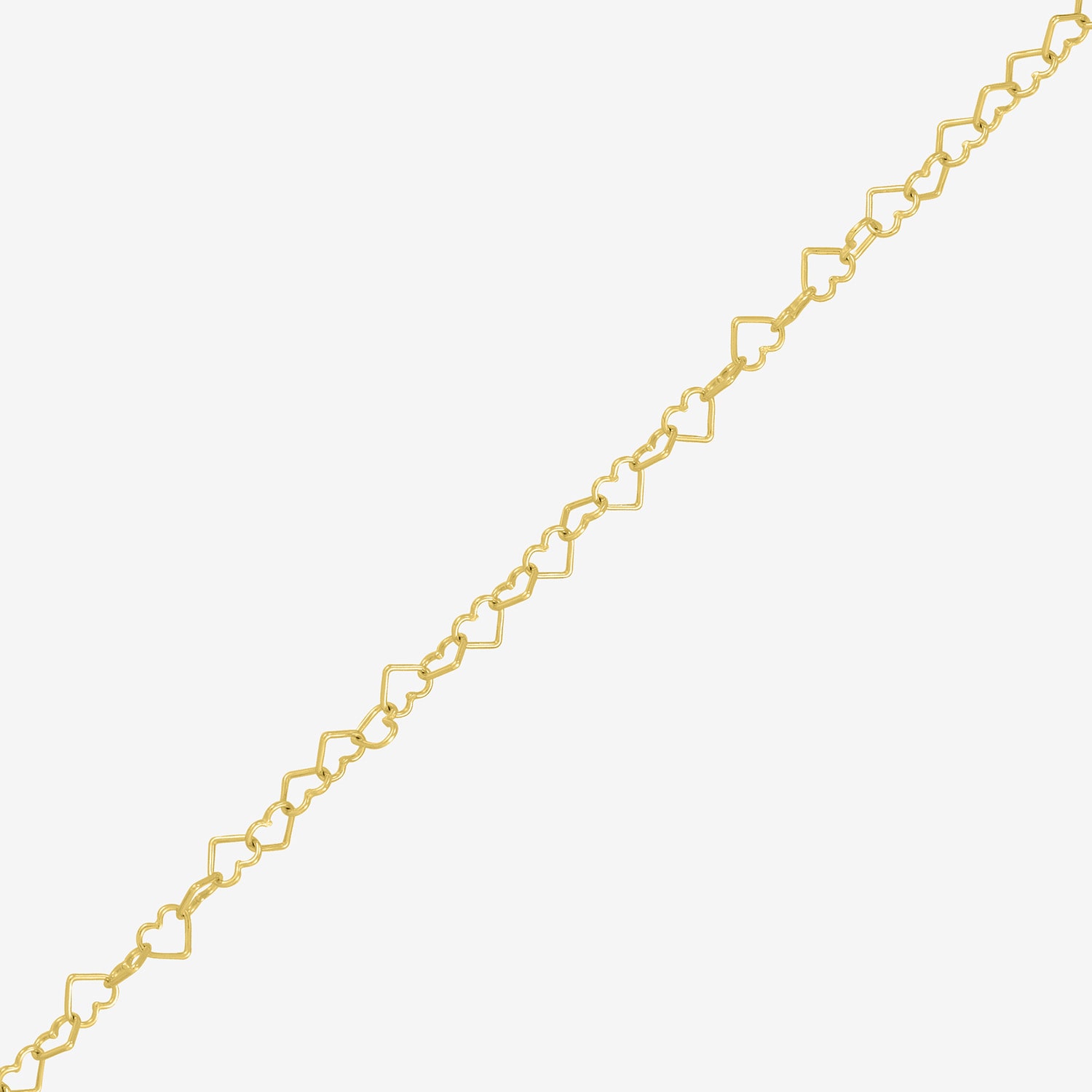 Made in Italy Womens 14K Gold Over Silver Inch Link Chain Necklace