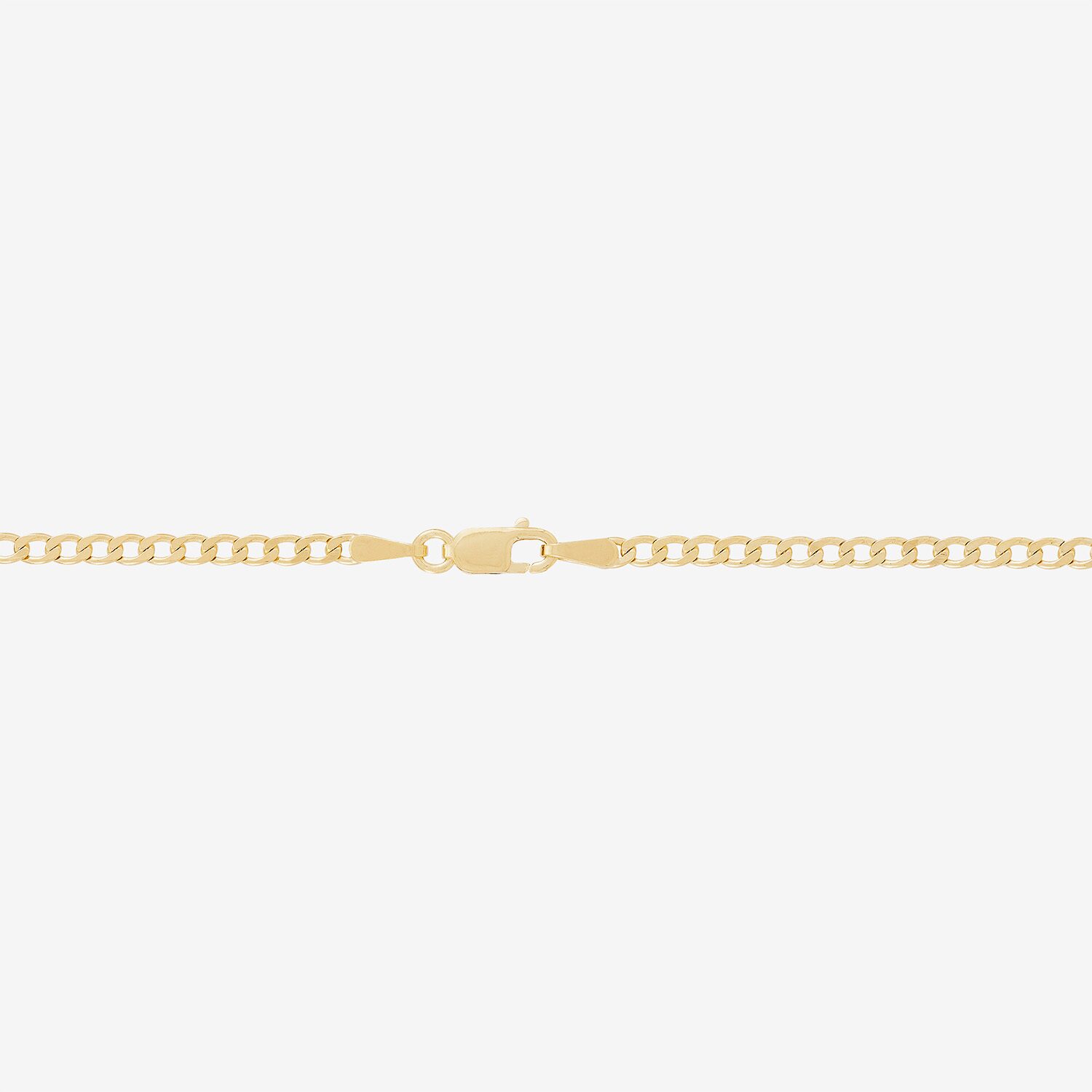 Made in Italy Womens 14K Gold Over Silver 20 Inch Curb Chain Necklace
