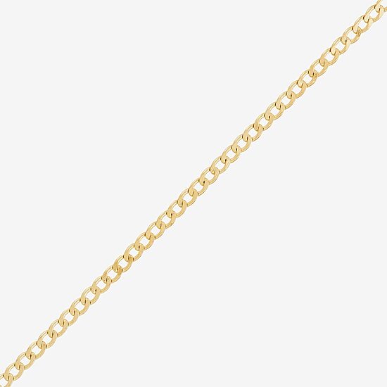 Made in Italy Womens 14K Gold Over Silver 20 Inch Curb Chain Necklace