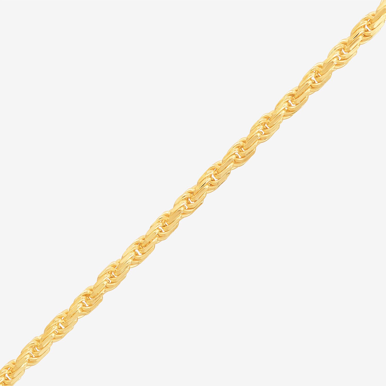 Made in Italy Unisex Adult 14K Gold Over Silver Inch Rope Chain Necklace