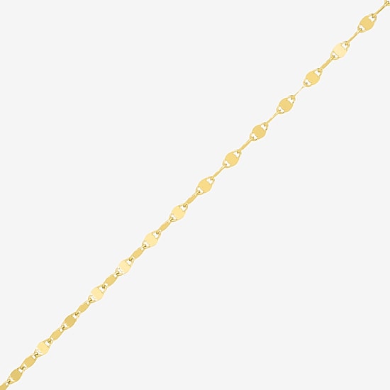 Made in Italy Womens 18K Gold Over Silver 20 Inch Chain Necklace