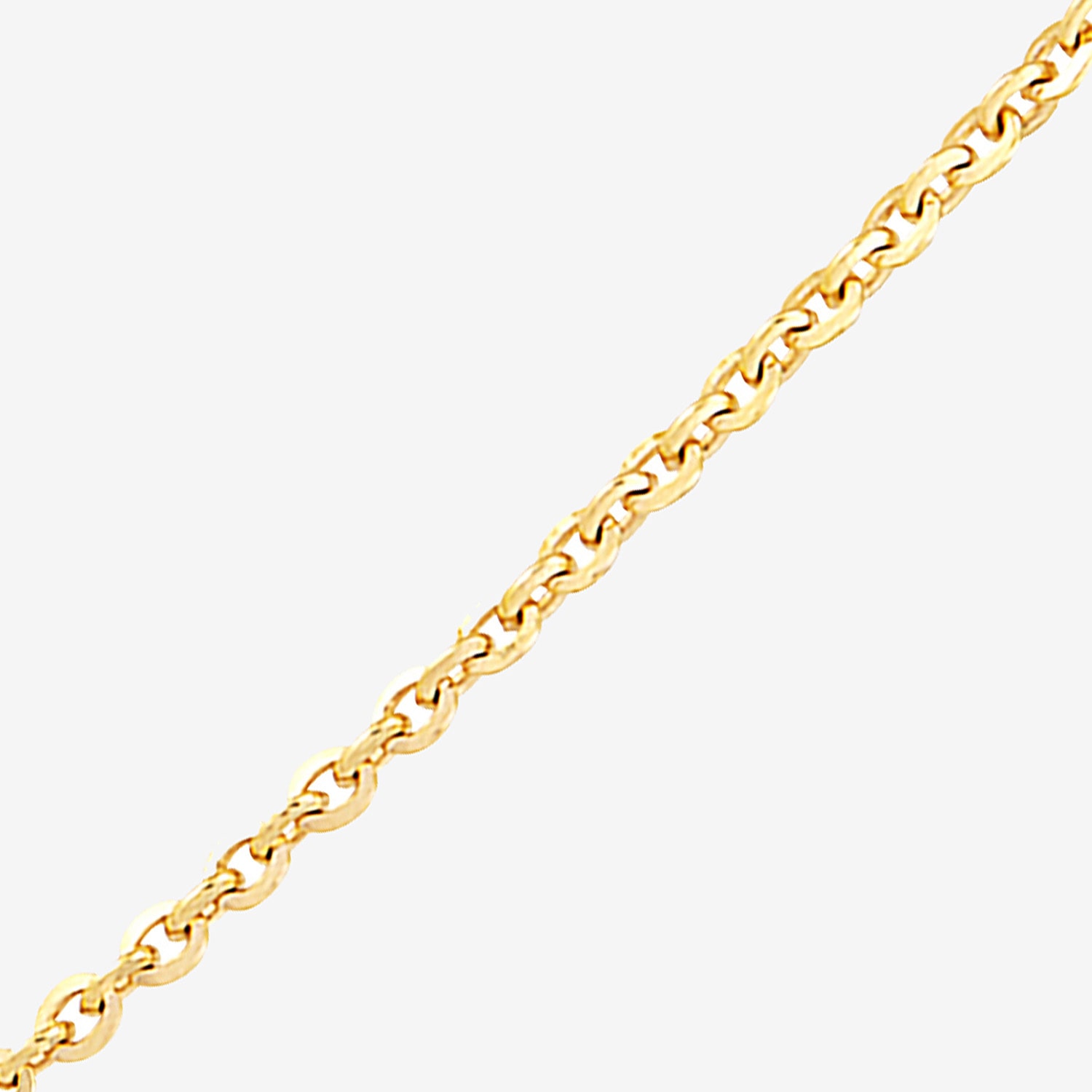 Made in Italy Unisex Adult 14K Gold Over Silver Inch Cable Chain Necklace