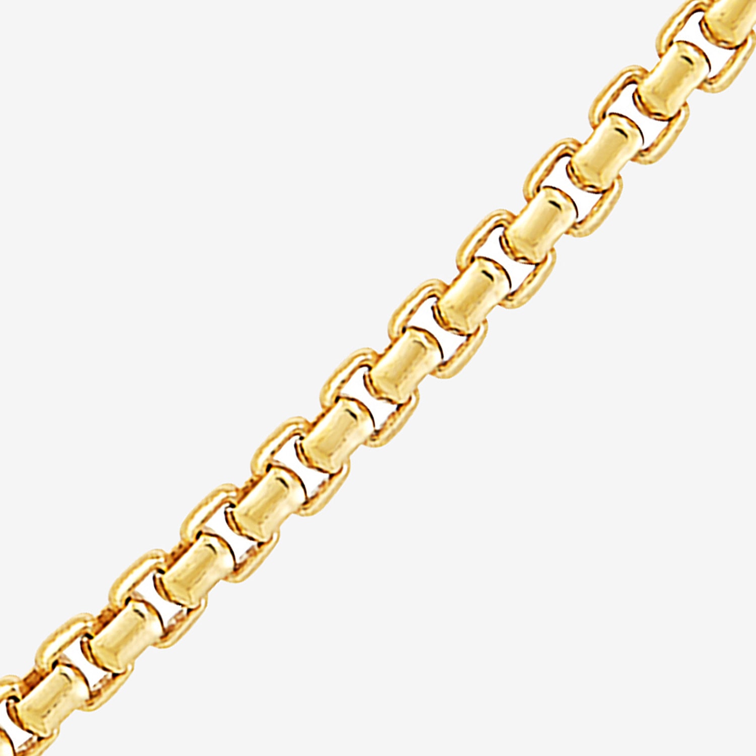 Made in Italy Unisex Adult 18K Gold Over Silver 20 Inch Box Chain Necklace