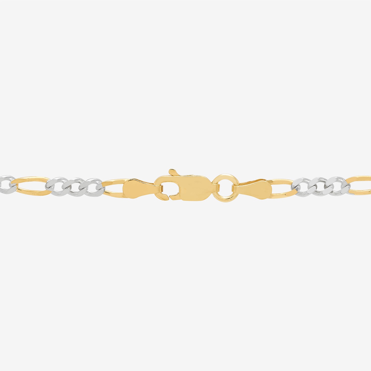 Made in Italy Unisex Adult 24K Gold Over Silver Inch Figaro Chain Necklace