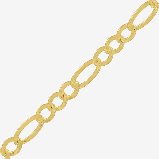 Made in Italy Womens 14K Gold Over Silver 20 Inch Figaro Chain Necklace