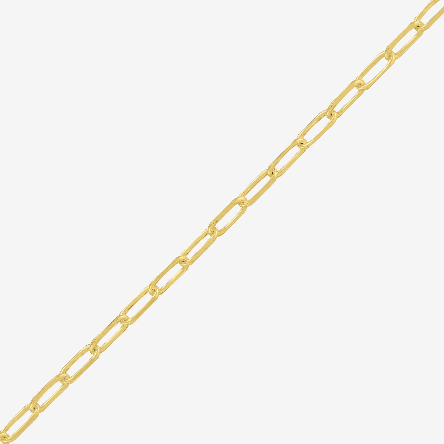 Made in Italy Womens 14K Gold Over Silver 20 Inch Paperclip Chain Necklace