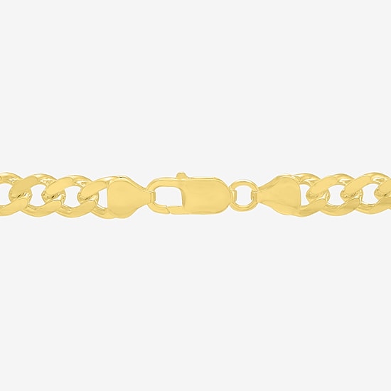 Made in Italy Mens 18K Gold Over Silver 20 Inch Figaro Chain Necklace