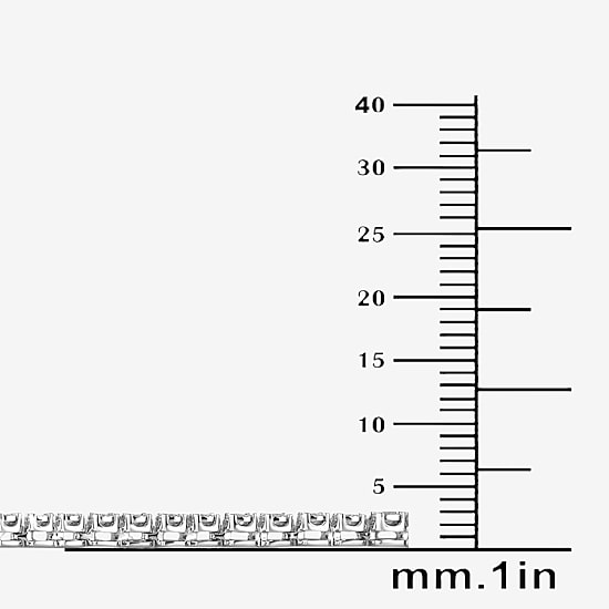 (G / Si1-Si2) Womens White Diamond Sterling Silver 17 Inch Tennis Necklace