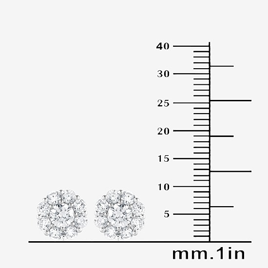 (G / Si1-Si2) Womens 2 CT. T.W. Lab Grown White Diamond Sterling Silver 2-pc. Jewelry Set