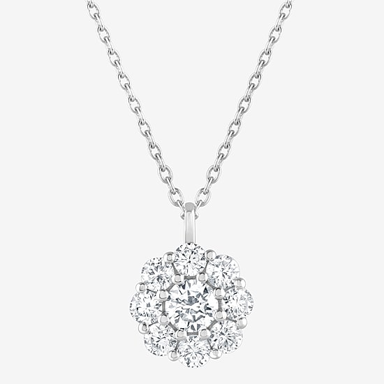 (G / Si1-Si2) Womens 2 CT. T.W. Lab Grown White Diamond Sterling Silver 2-pc. Jewelry Set