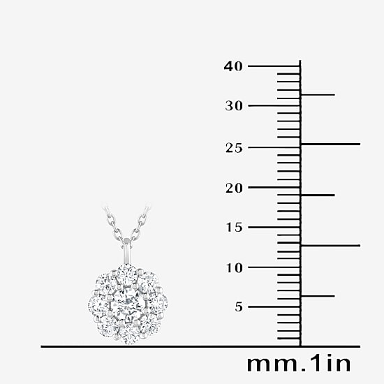 (G / Si1-Si2) Womens 2 CT. T.W. Lab Grown White Diamond Sterling Silver 2-pc. Jewelry Set
