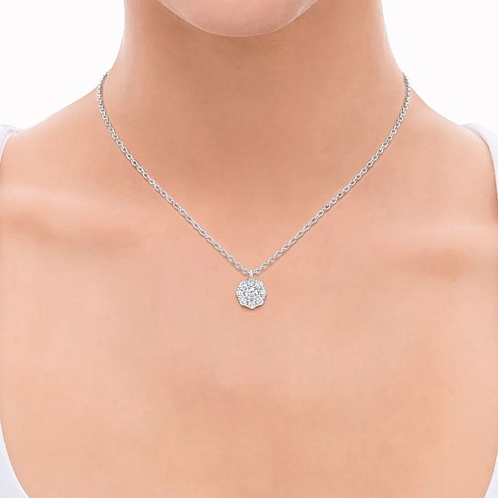 (G / Si1-Si2) Womens 2 CT. T.W. Lab Grown White Diamond Sterling Silver 2-pc. Jewelry Set