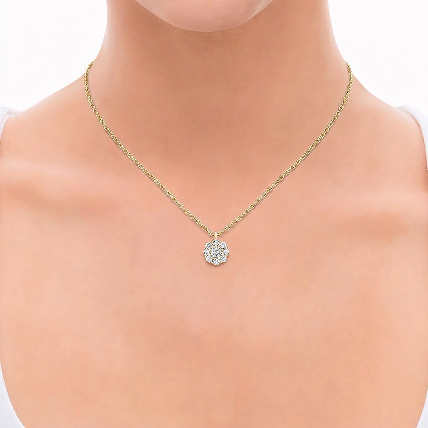(G / Si1-Si2) Womens 2 CT. T.W. Lab Grown White Diamond Sterling Silver 2-pc. Jewelry Set