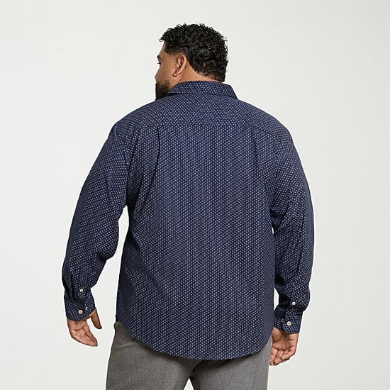Van Heusen Originals Mens Long Sleeve Regular Fit Big and Tall Button-Down Shirt