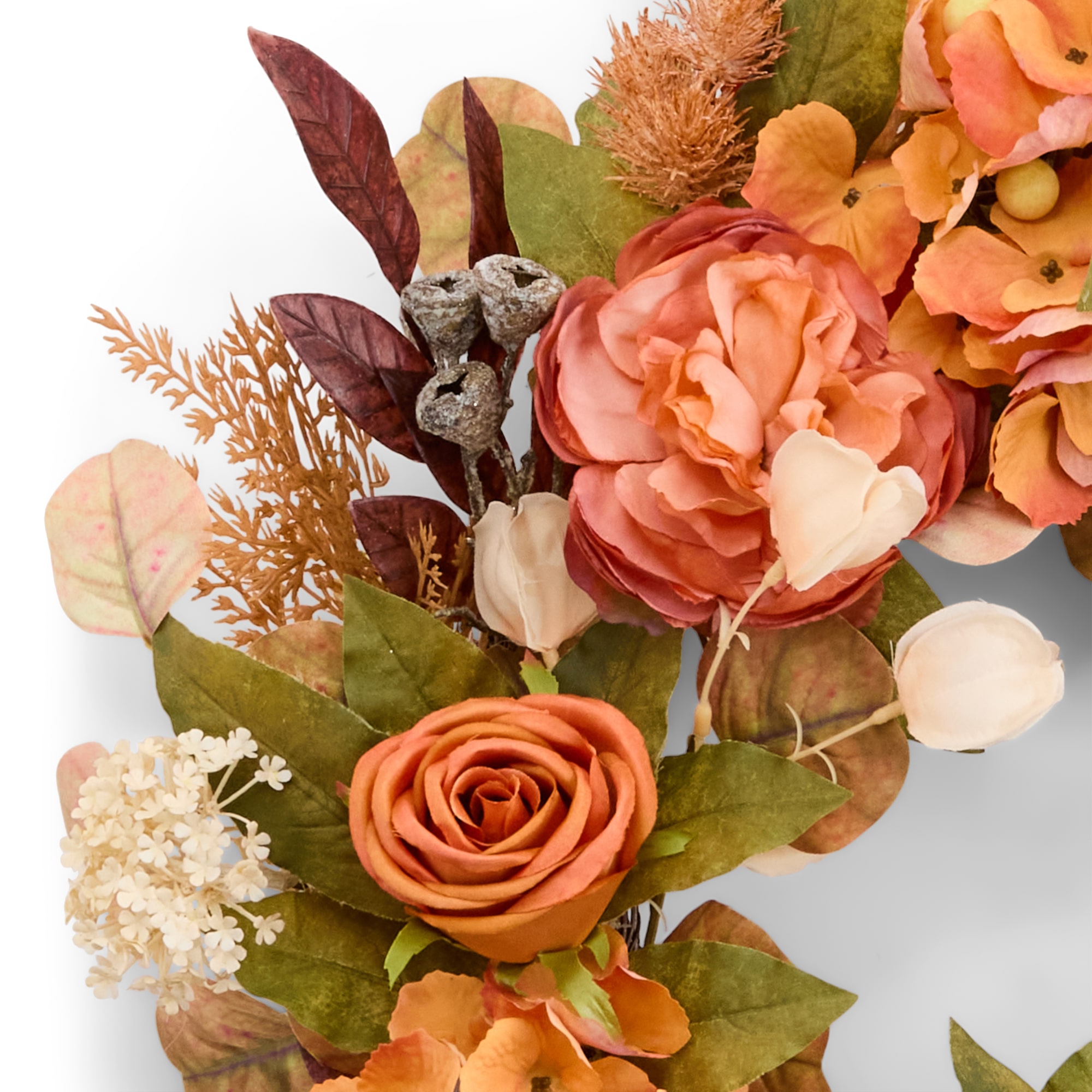 Layerings Orange Rose Wreath