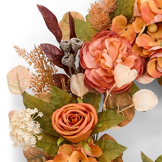 Layerings 24" Orange Rose Wreath