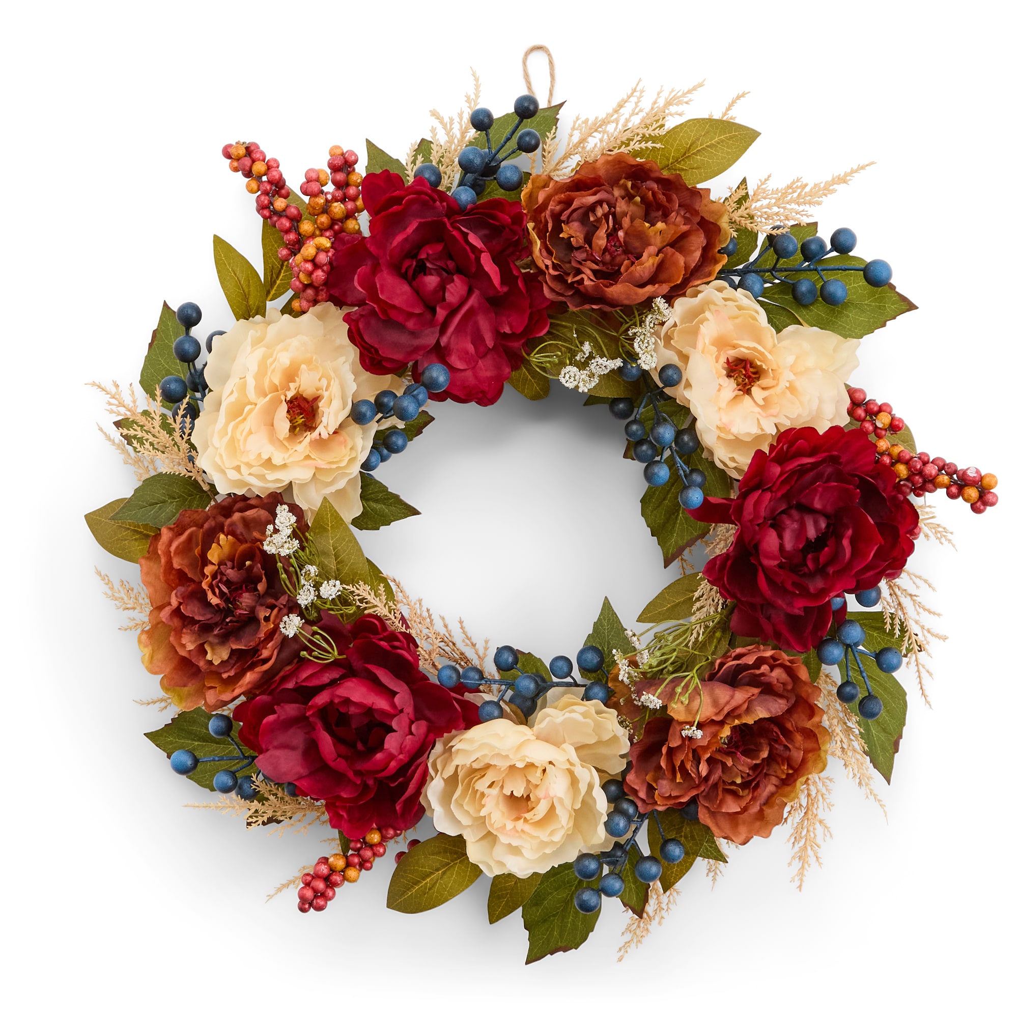 Layerings Peony Juniper Berry Wreath