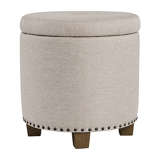 Kinfine HomePop Luxury Small Storage Ottoman