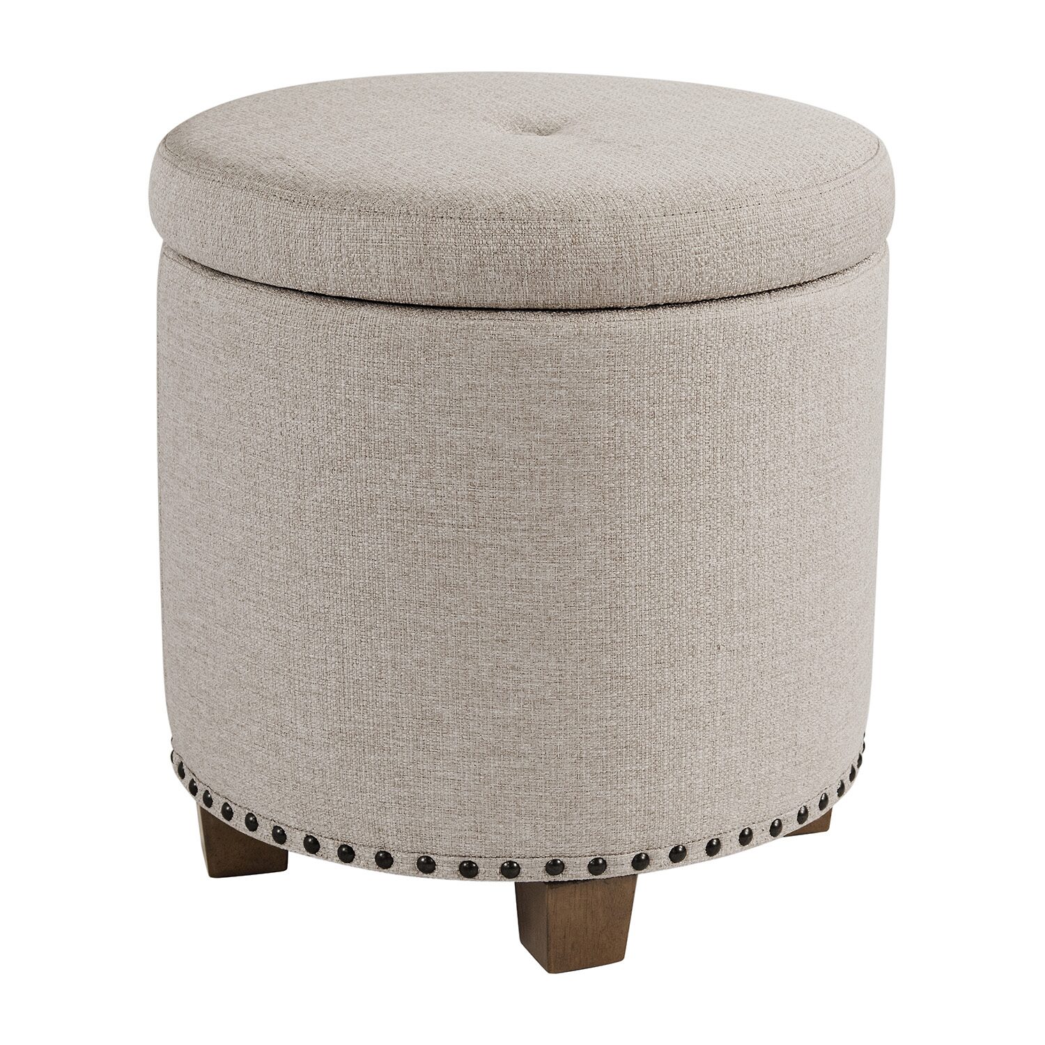 Kinfine HomePop Luxury Small Storage Ottoman