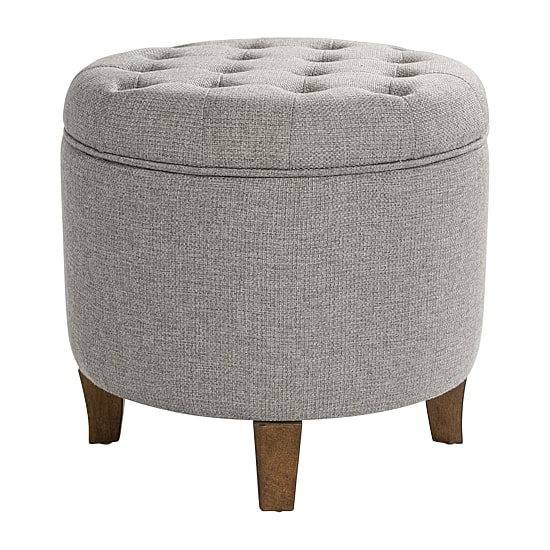 Kinfine Homepop Storage Tufted Lift-Top Ottoman