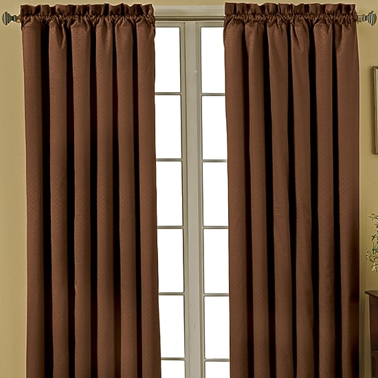 Eclipse Canova Rod Pocket Energy Saving Light-Filtering Single Curtain Panel