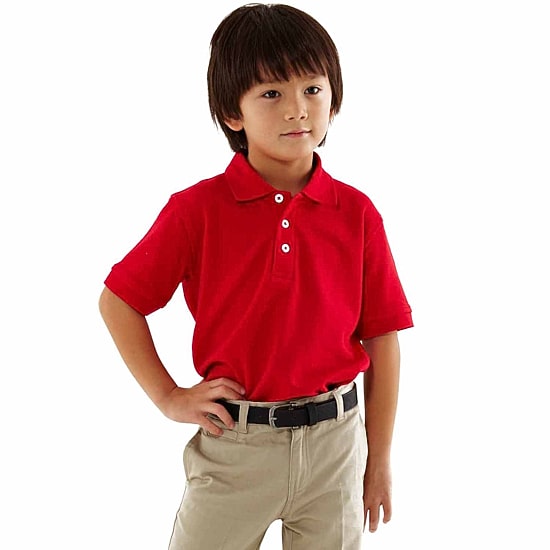 French Toast Toddler Boys Short Sleeve Boxy Fit Polo Shirt