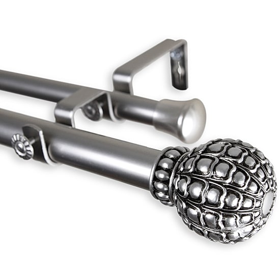 Rod Desyne Pod 1" Adjustable Double Curtain Rod