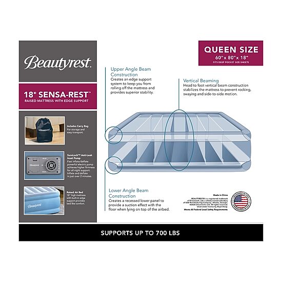 Beautyrest Sensa Rest Queen Air Mattress