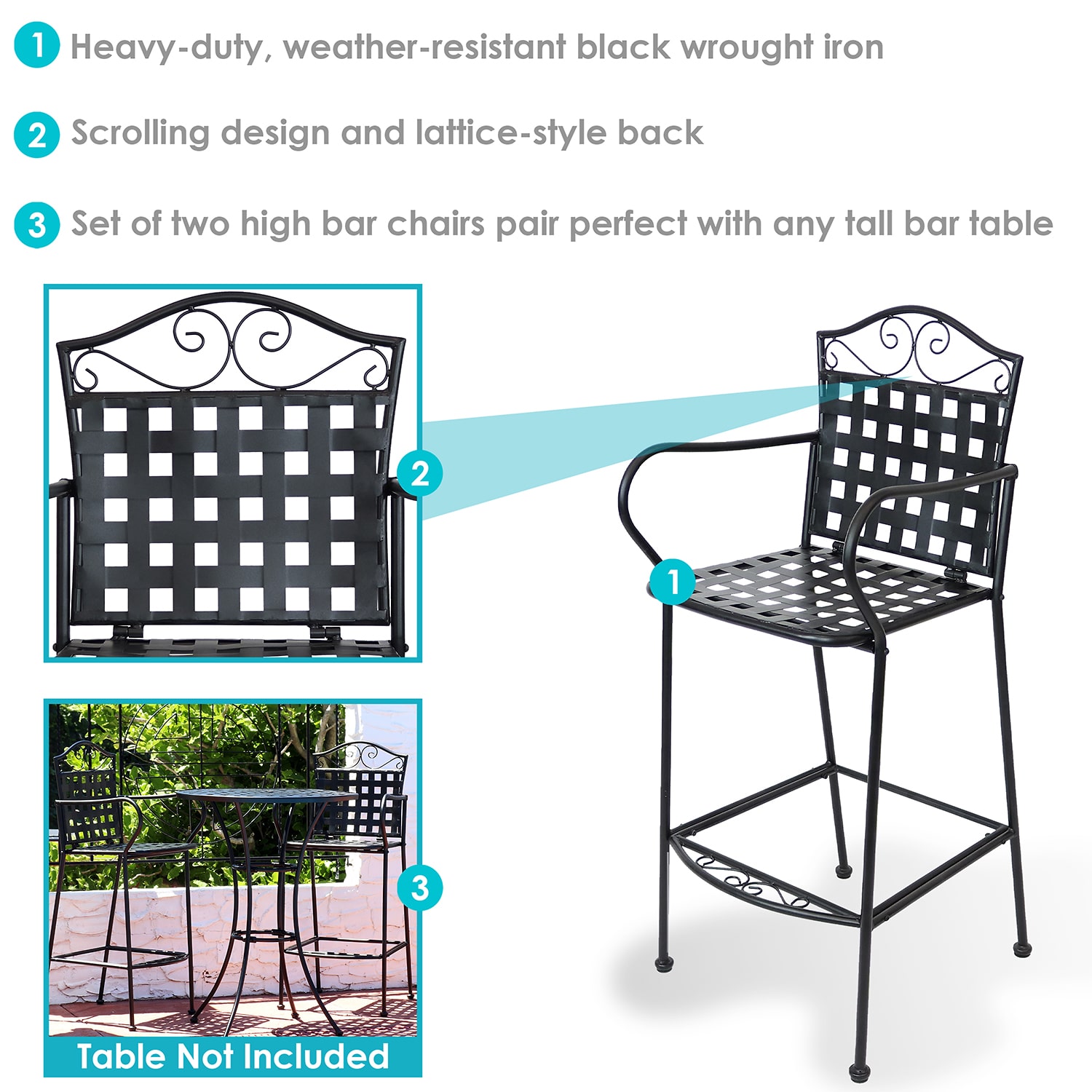 2-pc. Bar Stool
