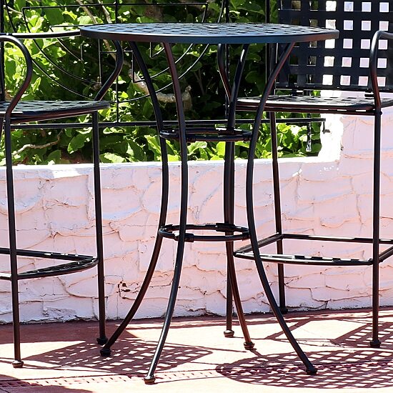 Weather Resistant Iron Side Table