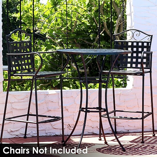 Weather Resistant Iron Side Table