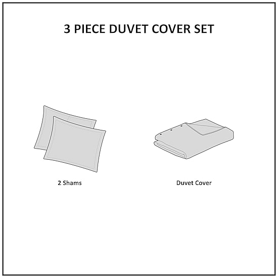 INK+IVY 3-pc. Duvet Cover Set