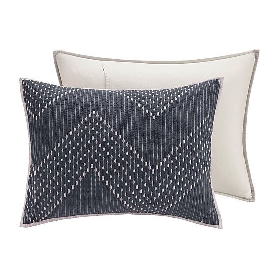 INK+IVY 3-pc. Embroidered Quilt Set