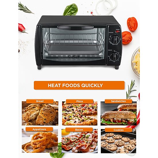 Commercial Chef 10L 4 Slice Mechanical Toaster Oven