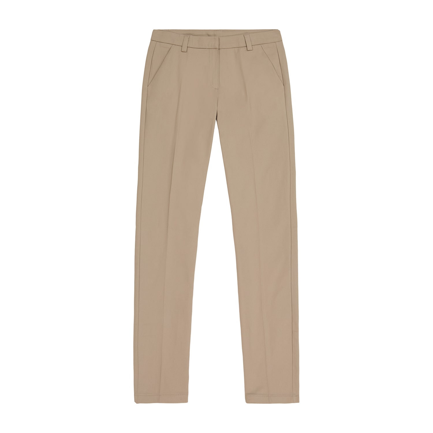 IZOD Womens Juniors Straight Mid Rise Flat Front Pant