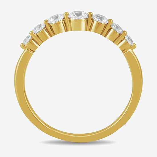 Womens 1/2 CT. T.W. Lab Grown White Diamond 10K Gold Anniversary Wedding Band
